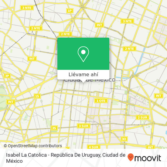Mapa de Isabel La Catolica - República De Uruguay