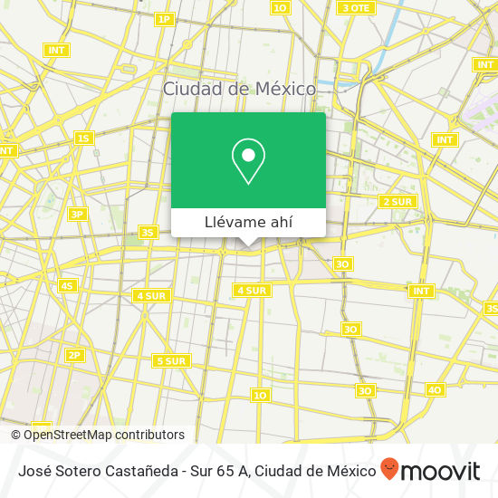 Mapa de José Sotero Castañeda - Sur 65 A