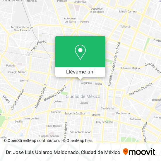 Mapa de Dr. Jose Luis Ubiarco Maldonado
