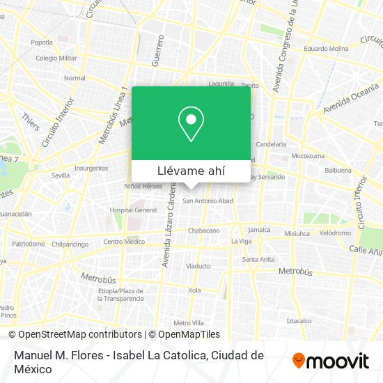 Mapa de Manuel M. Flores - Isabel La Catolica