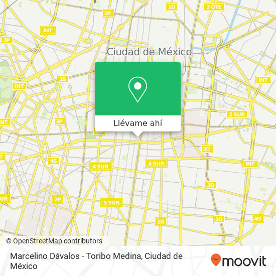 Mapa de Marcelino Dávalos - Toribo Medina