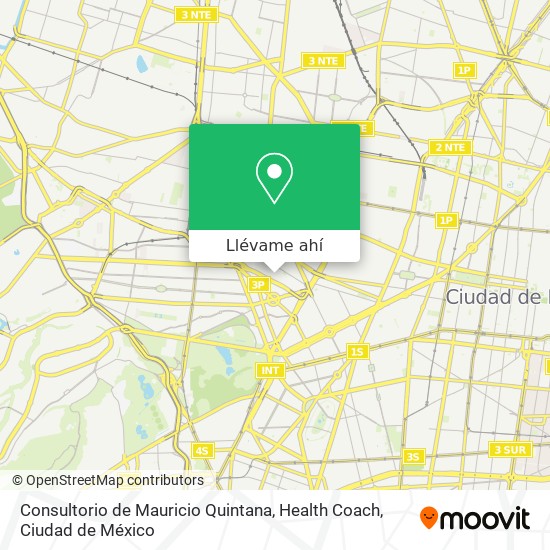 Mapa de Consultorio de Mauricio Quintana, Health Coach