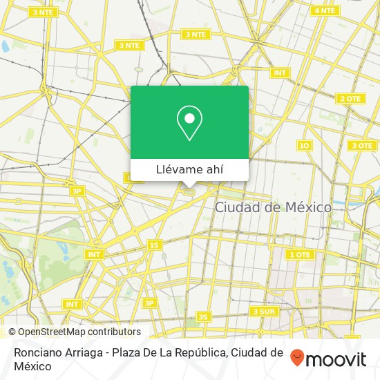 Mapa de Ronciano Arriaga - Plaza De La República