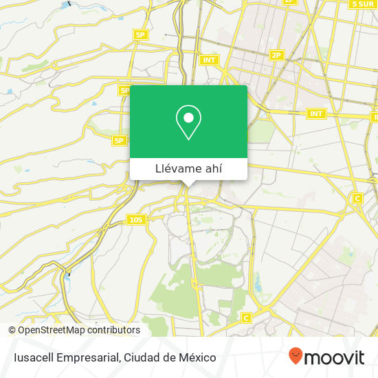 Mapa de Iusacell Empresarial