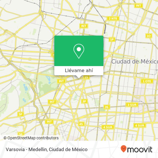 Mapa de Varsovia - Medellin