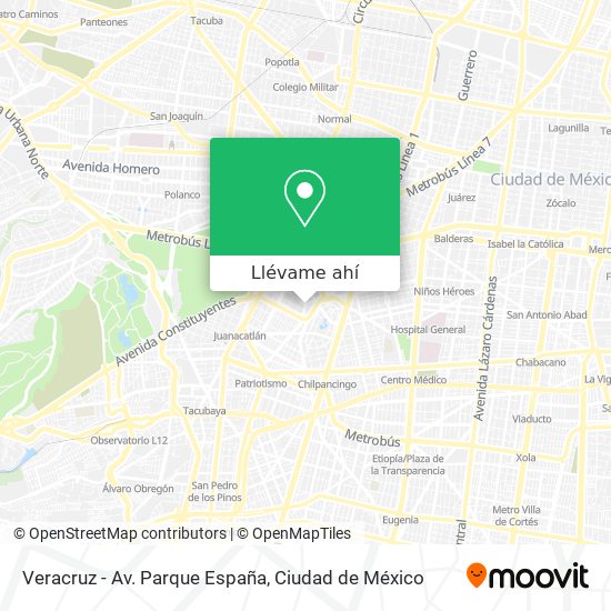 Mapa de Veracruz - Av. Parque España
