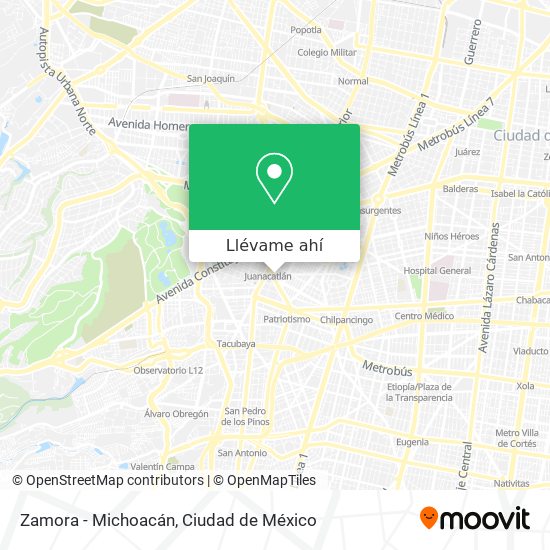 Mapa de Zamora - Michoacán