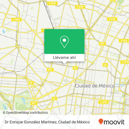 Mapa de Dr  Enrique González Martínez
