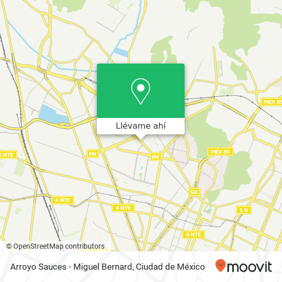 Mapa de Arroyo Sauces - Miguel Bernard