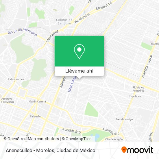 Mapa de Anenecuilco - Morelos