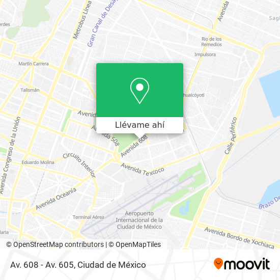 Mapa de Av. 608 - Av. 605