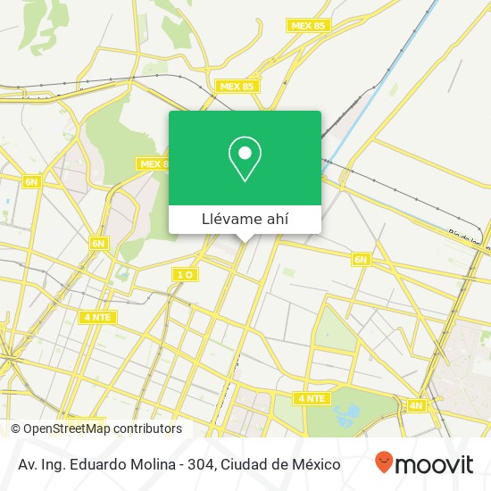 Mapa de Av. Ing. Eduardo Molina - 304