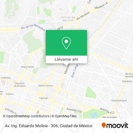 Mapa de Av. Ing. Eduardo Molina - 306