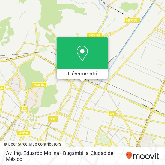 Mapa de Av. Ing. Eduardo Molina - Bugambilia