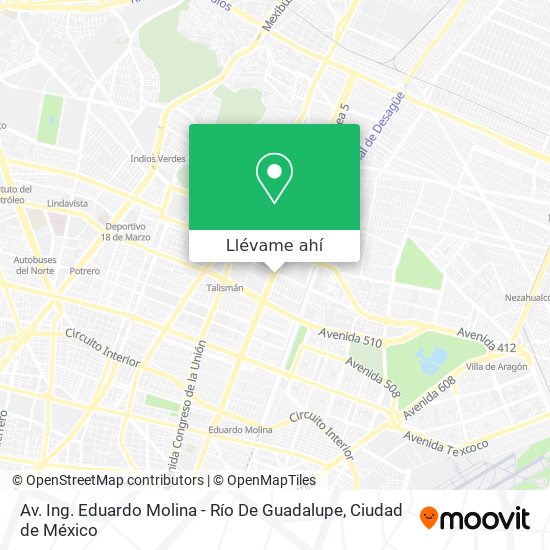 Mapa de Av. Ing. Eduardo Molina - Río De Guadalupe