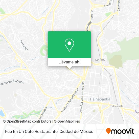 Mapa de Fue En Un Café Restaurante
