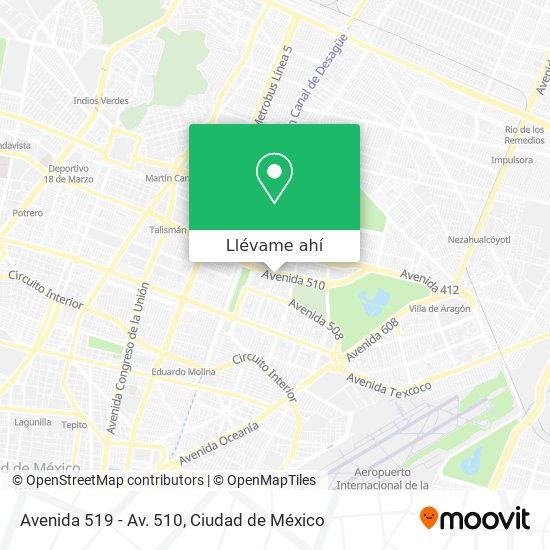 Mapa de Avenida 519 - Av. 510