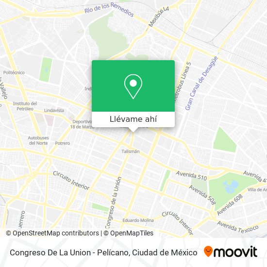 Mapa de Congreso De La Union - Pelícano