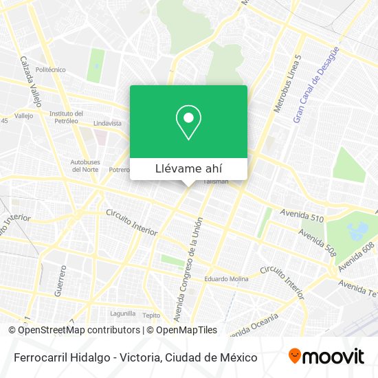 Mapa de Ferrocarril Hidalgo - Victoria