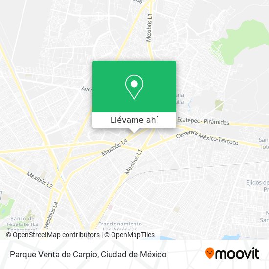 Cómo llegar a Parque Venta de Carpio en Coacalco De Berriozábal en Autobús?