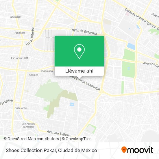Cómo llegar a Shoes Collection Pakar en Iztacalco en Autobús o Metro?