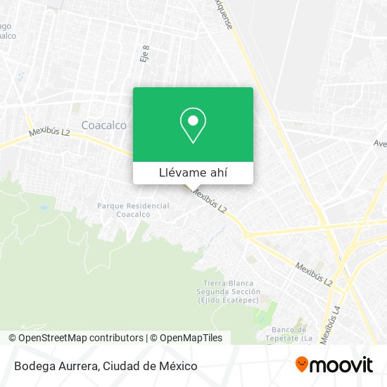 Cómo llegar a Bodega Aurrera en Tultepec en Autobús o Tren?