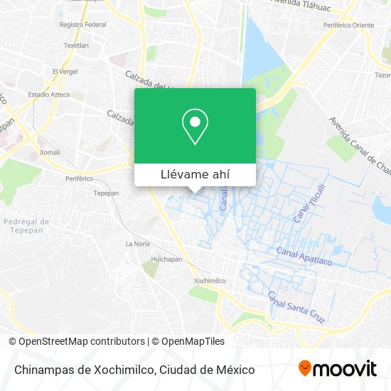 Mapa de Chinampas de Xochimilco