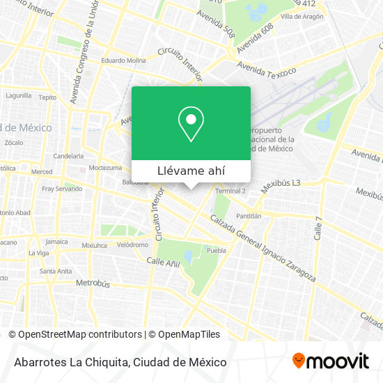 Mapa de Abarrotes La Chiquita