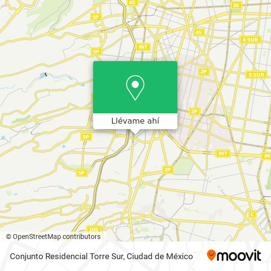 Mapa de Conjunto Residencial Torre Sur