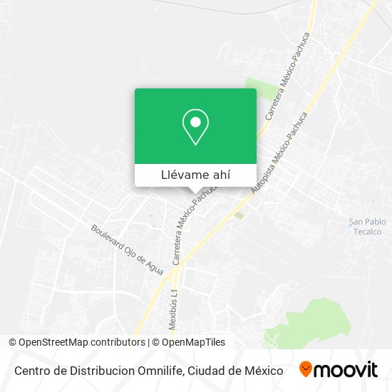 Mapa de Centro de Distribucion Omnilife