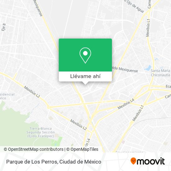 Mapa de Parque de Los Perros