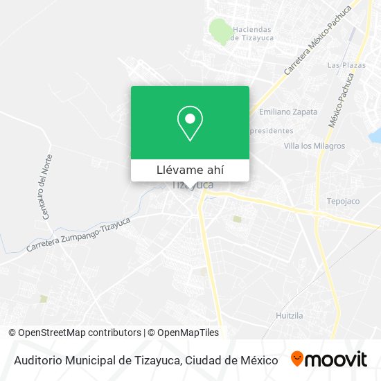 Mapa de Auditorio Municipal de Tizayuca