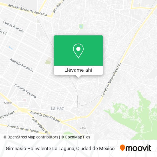 Mapa de Gimnasio Polivalente La Laguna