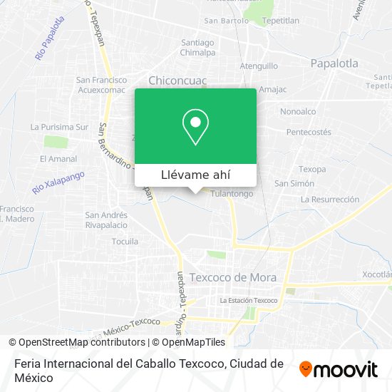 Mapa de Feria Internacional del Caballo Texcoco