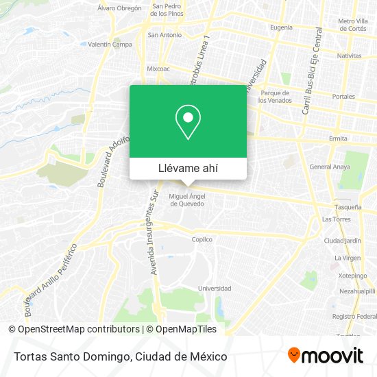 Mapa de Tortas Santo Domingo