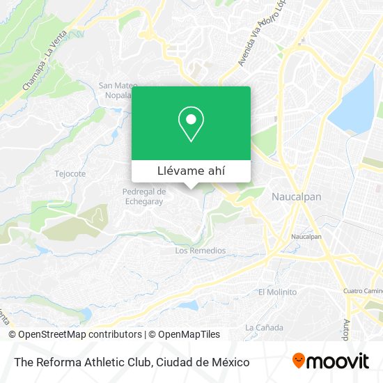 Mapa de The Reforma Athletic Club