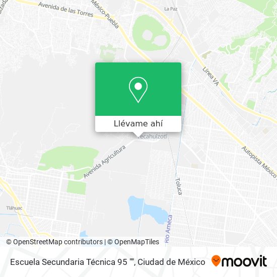 Mapa de Escuela Secundaria Técnica 95 ""