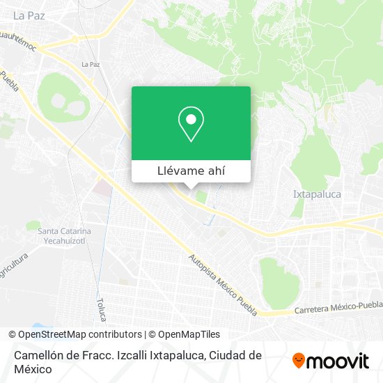 Mapa de Camellón de Fracc. Izcalli Ixtapaluca