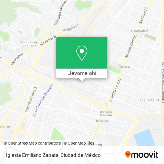 Mapa de Iglesia Emiliano Zapata