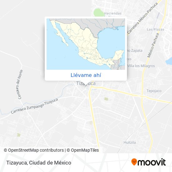 Mapa de Tizayuca