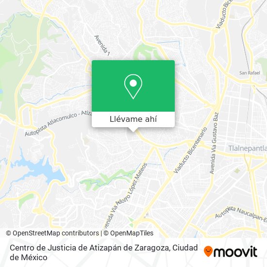 Mapa de Centro de Justicia de Atizapán de Zaragoza