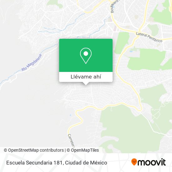 Mapa de Escuela Secundaria 181