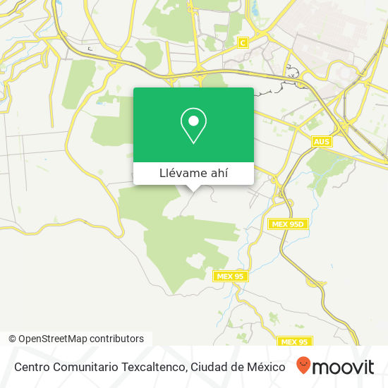 Mapa de Centro Comunitario Texcaltenco