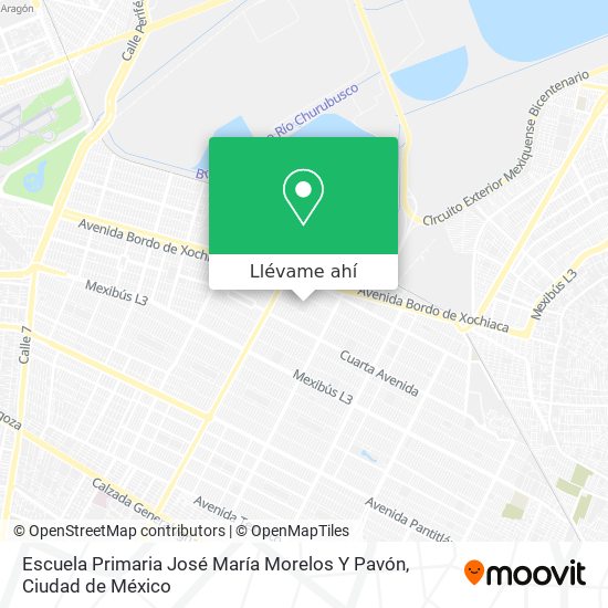 Mapa de Escuela Primaria José María Morelos Y Pavón