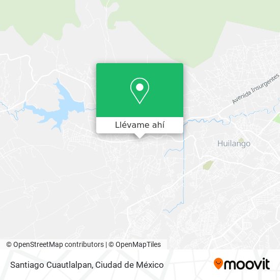 Mapa de Santiago Cuautlalpan