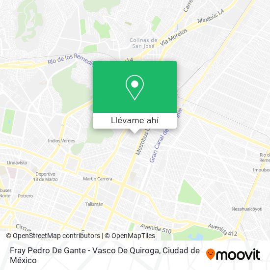 Mapa de Fray Pedro De Gante - Vasco De Quiroga