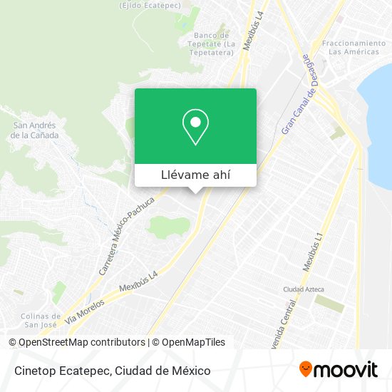 Mapa de Cinetop Ecatepec