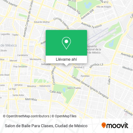 Mapa de Salon de Baile Para Clases