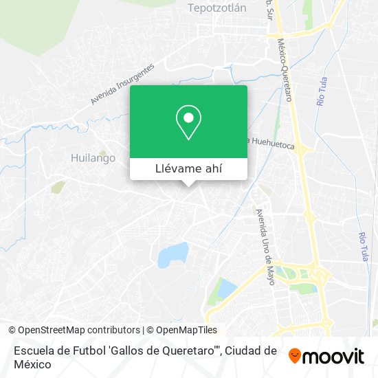 Mapa de Escuela de Futbol 'Gallos de Queretaro""