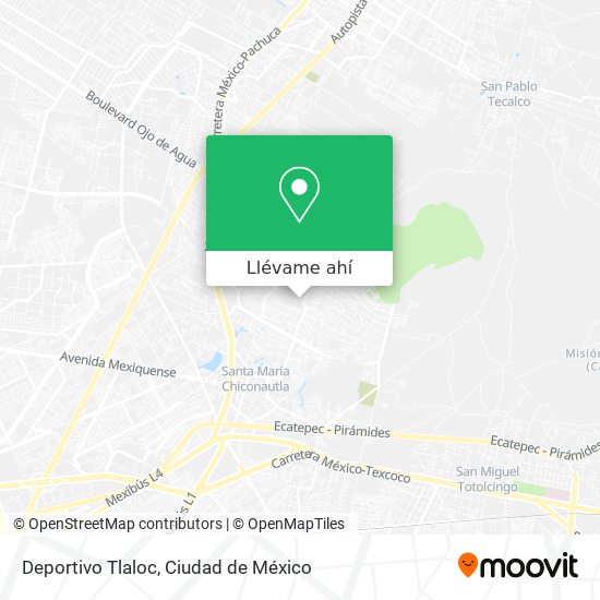 Mapa de Deportivo Tlaloc